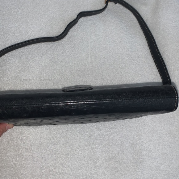 VTG Donna ELISSA Genuine OSTRICH Leather RARE Convertible clutch! - Picture 11 of 13